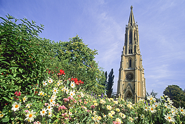 Temple de Garnison's tower,Metz,Moselle department,Lorraine region,France,Europe