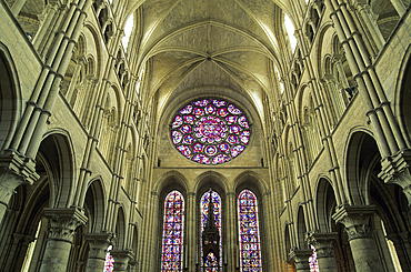 Cathedral, Laon, Aisne department, Picardy region, northern France, Europe