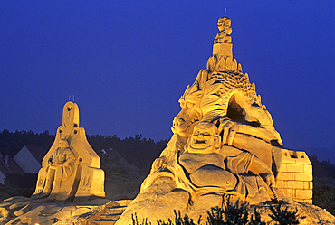 World Championship in Sand Sculpture,Hardelot,Pas-de-Calais department,Nord-Pas-de-Calais region,France,Europe