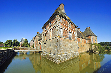 Chateau de Carrouges, Domfront, department of Orne, Normandie region, France, Europe