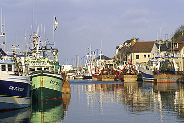 Fishing boat,Port-en-Bessin,Calvados department,Lower Normandy region,Northwestern France,Western Europe