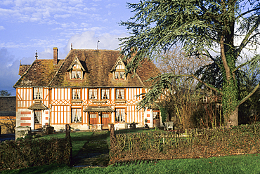 Norman manor in Pays d'Auge,Cambremer,Calvados department,Lower Normandy region,Northwestern France,Western Europe