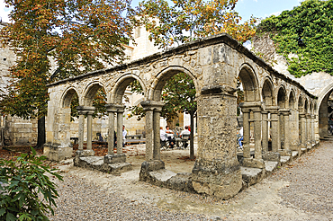 Convent of Cordeliers cloister,Saint-Emilion,Gironde department,Aquitaine region,south-western France,Europe