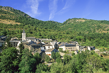 Mijanes, village in Donezan region,Ariege department, Occitanie region,France,Europe
