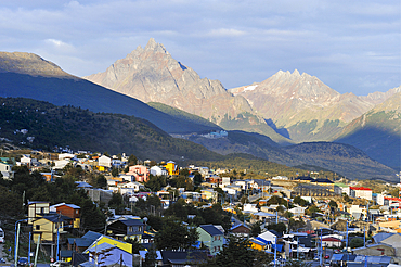 View of Ushuaia, Tierra del Fuego, Patagonia, Argentina, South America