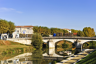 Pont de la Treille over the Gers River.Auch.Gers department, Occitanie region, southwest of France,Europe