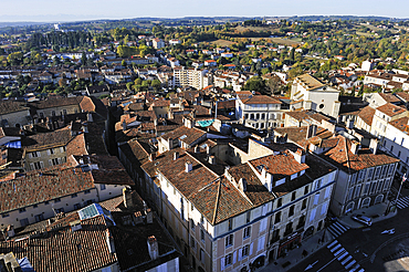 Overview from the cathedral's tower.Auch.Gers department, Occitanie region, southwest of France,Europe