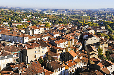 Overview from the cathedral's tower.Auch.Gers department, Occitanie region, southwest of France,Europe