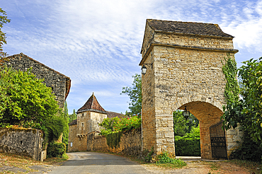 Village of Lherm, Bouriane region a part of Quercy, Lot department, region of Midi-Pyrenees, Occitanie, southwest of France, Europe