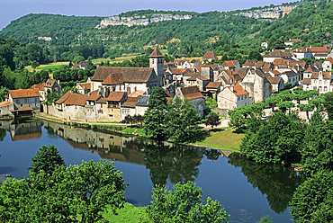 Marcilhac-sur-Cele, Cele River Valley,Lot department,Midi-Pyrenees region, Occitanie, France, Europe