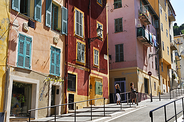 Rosseti street,Nice,Alpes-Maritimes department,Provence-Alpes-Cote d'Azur region,southeast of France,Europe.