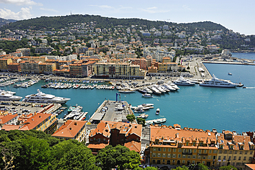 Harbour of Nice,Alpes-Maritimes department,Provence-Alpes-Cote d'Azur region,southeast of France,Europe.