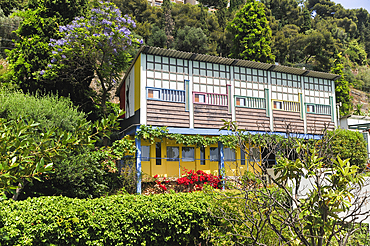 les Unites de Camping, site corbuseen de Roquebrune-Cap-Martin.Alpes-maritimes, 06,region Provence-Alpes-Cote d'Azur, France, Europe//Camping Units in Le Corbusier site.Roquebrune-Cap-Martin.Alpes-Maritimes department,Provence-Alpes-Cote d'Azur region,sou