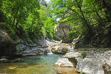 Loup River gorges,Alpes-Maritimes department,Provence-Alpes-Cote d'Azur region,southeast of France,Europe.