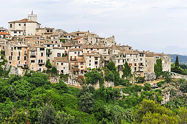 Perched village Tourrettes-sur-Loup.Alpes-Maritimes department,Provence-Alpes-Cote d'Azur region,southeast of France,Europe.