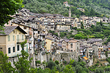 Saorge, Mercantour National Park, Alpes-Maritimes department, Provence-Alpes-Cote d'Azur region,southeast of France,Europe.
