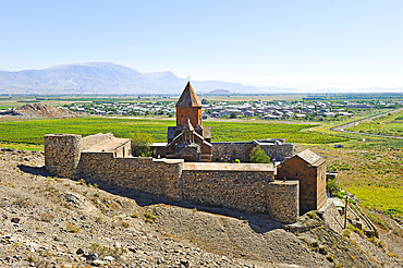 Khor Virap Monastery, Ararat plain, Artashat, Armenia, Eurasia