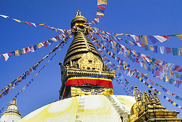 Stupa, Swayambhunath is one the oldest Buddhist sites of Nepal,Kathmandu,Himalaya,South Asia