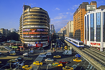 Linkang railway station, Taipei,Taiwan also known as Formosa,Republic of China, East Asia