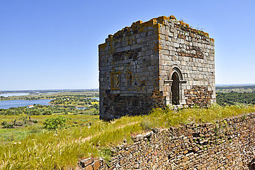 Ruins of the Castle of Mourao, Mourao, Alentejo region, Portugal, southwertern Europe