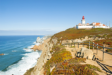 Cabo da Roca, the westernmost extent of continental Europe, Roca Cape, Sintra, near Lisbon, Portugal, Europe