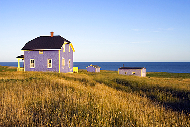 Wooden house of Cap aux Meules island, Magdalen Islands, Gulf of Saint Lawrence, Quebec province, Canada, North America