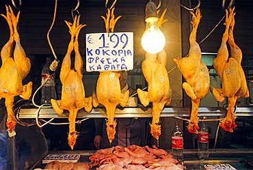 Chicken stall, Greece, Southern Europe