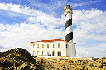 Favaritx Lighthouse, s'Albufera des Grau Natural Park, Menorca, Balearic Islands, Spain,Mediterranean, Europe