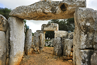 South section of Torre d'en Galmes, a Talayotic site on the island of Menorca, Balearic Islands, Spain, Mediterranean, Europe