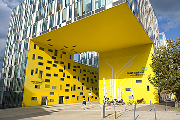 Ilot Gruner, architect Manuelle Gautrand, Administration building, Saint-Etienne, Loire department, Auvergne-Rhone-Alpes region, France, Europe