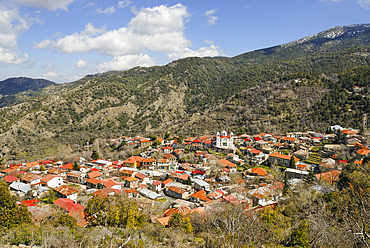 Pedoulas, village in the Troodos Mountain, Cyprus, Eastern Mediterranean Sea, Europe