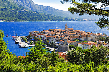 Korcula old town, Korcula island, Croatia, Southeast Europe