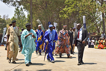 Dignitaries arriving for the Ukusefya Pa Ng'wena Ceremony, Kasama, Zambia, Africa