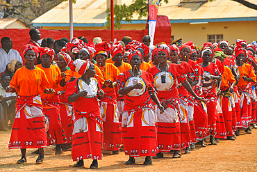 The Kulamba Traditional Ceremony of the Chewa people from Zambia, Mozambique and Malawi, held annually on the last Saturday in August to pay homage to their Chief Kalonga Gaia Uni, held near Katete, Eastern Province, Zambia, Africa