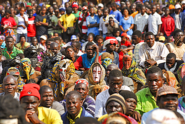 The Kulamba Traditional Ceremony of the Chewa people from Zambia, Mozambique and Malawi, held annually on the last Saturday in August to pay homage to their Chief Kalonga Gaia Uni, held near Katete, Eastern Province, Zambia, Africa