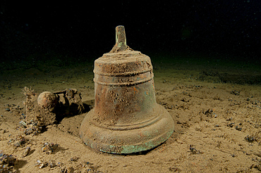 Ships bell on an unknown wreck, Oland, Sweden.