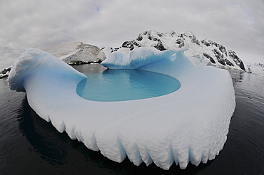 Iceberg swimming pool, Antarctica.