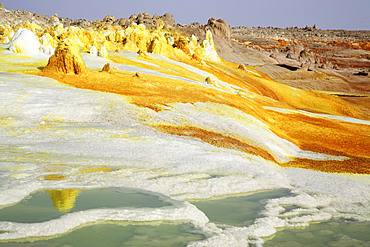 February 10, 2008 - Dallol geothermal area, brine hot springs, Danakil Depression, Ethiopia.