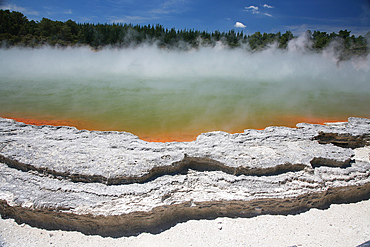 November 2007 - Champagne Pool hot spring, Wai-O-Tapu Geothermal area, Taupo Volcanic Zone, New Zealand.