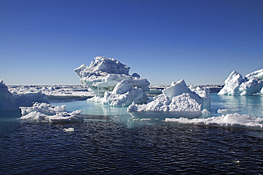 Iceberg around the island, Spitsbergen, Norway.