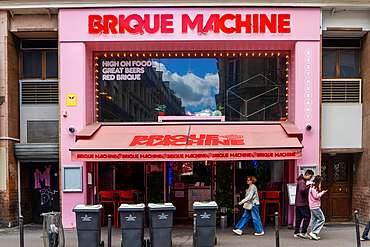 Restaurant Brique Machine on Rue Montmartre, Paris, France