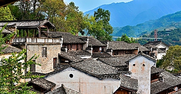 Huangling ancient village, Wuyuan County, Shangrao City, Jiangxi Province, China. The village dates back to the Ming Dynasty more than 500 years ago and is known for its natural beauty.