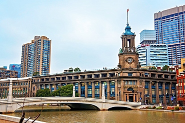 Shanghai Postal Museum (built in the 1920s) by the Suzhou Creek, Shanghai, China