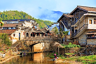 Nianbadu ancient town (since 878 AD), Jiangshan City, Zhejiang Province, China. Strategically located at the junction of Zhejiang, Jiangxi and Fujian provinces, the town embodies cultures of the 3 provinces.