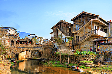 Nianbadu ancient town (since 878 AD), Jiangshan City, Zhejiang Province, China. Strategically located at the junction of Zhejiang, Jiangxi and Fujian provinces, the town embodies cultures of the 3 provinces.