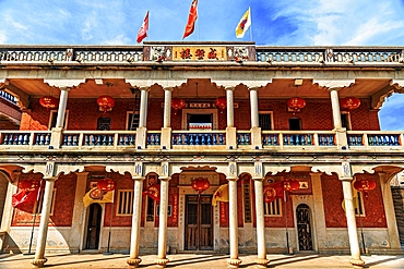 Wulin traditional village, Quanzhou, Fujian Province, China. The village has a strong South East Asian architectural influence as it was built by Chinese emigrants from South East Asia during the Qing and ROC era.