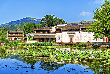 Chengkan Ancient Village, Huangshan City, Anhui, China. The village was established 1800 years ago by the Luo family clan. It has buildings dating as early as the Song Dynasty (960 to 1279 AD).