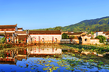 Chengkan Ancient Village, Huangshan City, Anhui, China. The village was established 1800 years ago by the Luo family clan. It has buildings dating as early as the Song Dynasty (960 to 1279 AD).