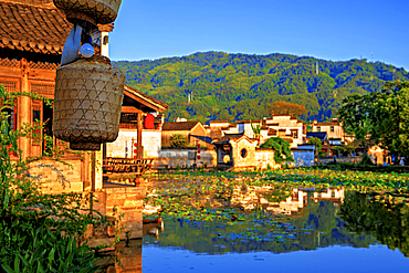 Chengkan Ancient Village, Huangshan City, Anhui, China. The village was established 1800 years ago by the Luo family clan. It has buildings dating as early as the Song Dynasty (960 to 1279 AD).