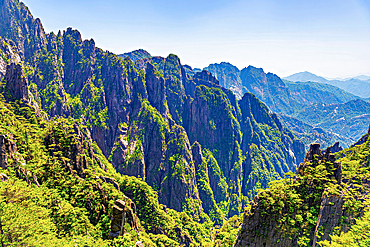 Huangshan (Mt Huang), UNESCO World Heritage and UNESCO Global Geopark, Anhui Province, China.